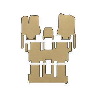 EVA Floor Mats (3 Rows, 7-Seater, Beige)
