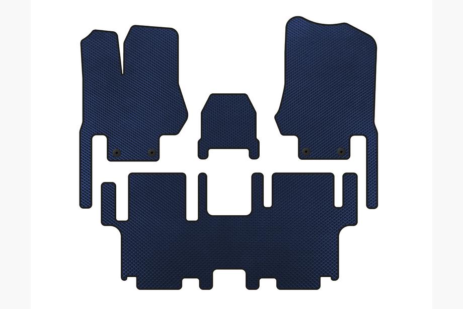 Nissan Quest 2011-2017 EVA Floor Mats (3 Rows, 7-Seater, Blue) Image