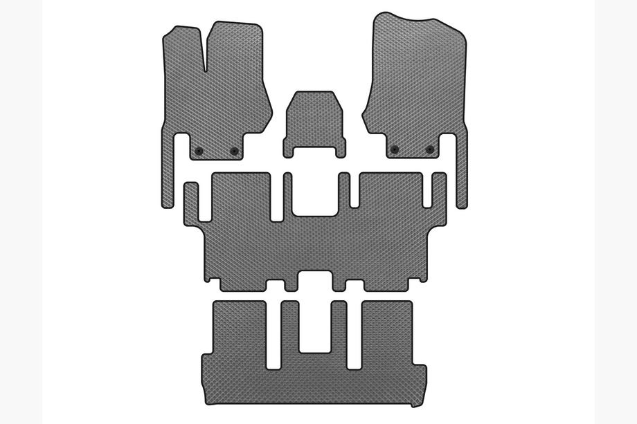 Nissan Quest 2011-2017 EVA Floor Mats (3 Rows, 7-Seater, Grey) Image