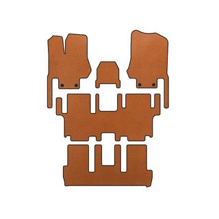 EVA Floor Mats (3 Rows, 7-Seater, Orange)