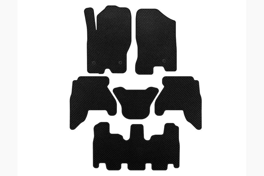 Nissan Pathfinder R51 2005-2014 EVA floor mats (3 rows, black, 2010-2014) Image