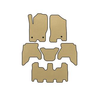 EVA floor mats for interior (3 rows, Beige, 2010-2014) Nissan Pathfinder R51 2005-2014