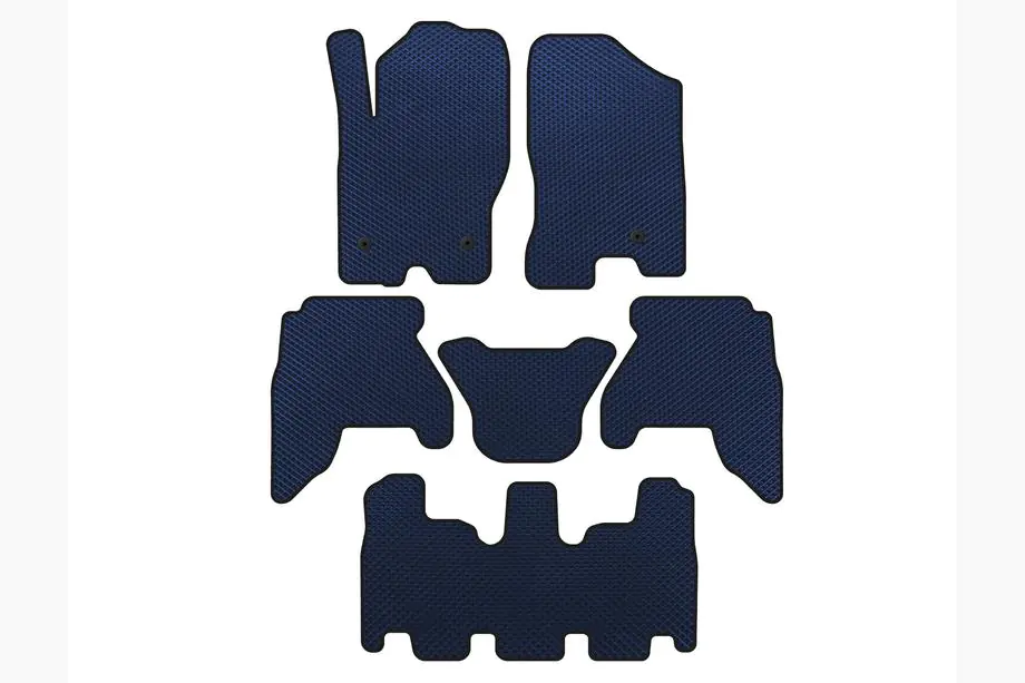 Nissan Pathfinder R51 2005-2014 EVA floor mats (3 rows, Blue, 2010-2014) Image