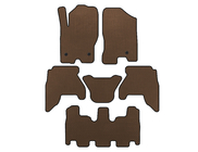 Nissan Pathfinder R51 2005-2014 EVA floor mats (3 rows, Brown, 2010-2014) photo 1