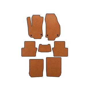 EVA Floor Mats (3 Rows, Orange) Opel Zafira B 2005–2011