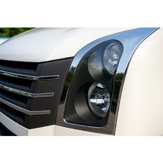 Headlight Covers (2 pcs, Stainless Steel) Volkswagen Crafter 2006-2016 photo 4
