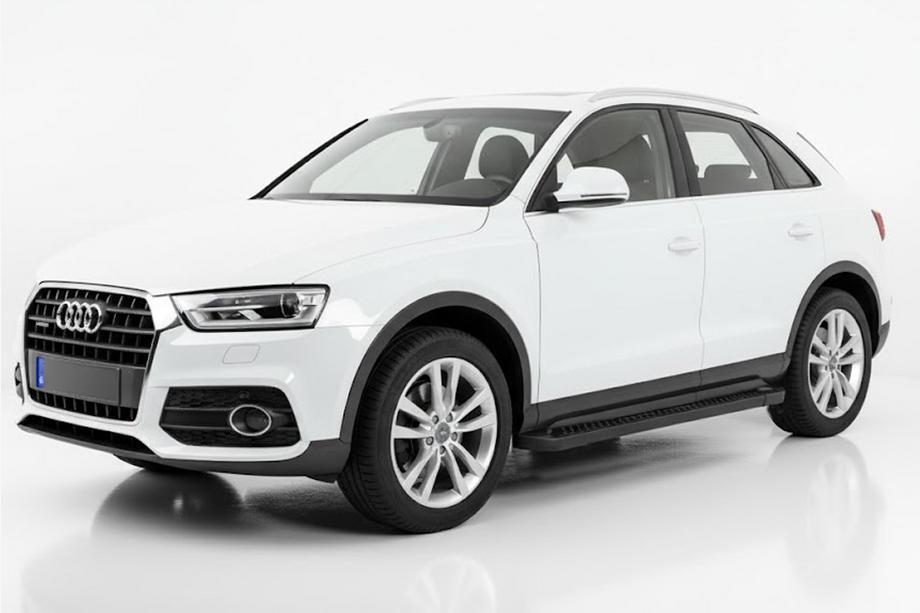 Audi Q3 2011-2019 Side Steps Allmond Black (2 pcs, Aluminum) Image