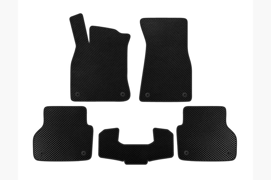 Audi A6 C8 2018–2025 EVA Floor Mats V1 (Black) Image
