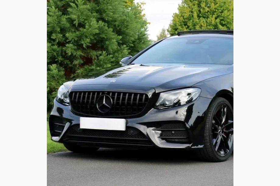 Mercedes E-class coupe C238 2016-2024 Front Grille GT Panamericana Black (for Avantgarde/AMG-Line/E43 AMG/E53 AMG 2016-2020) Image