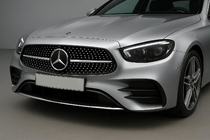 Mercedes E-class coupe C238 2016-2024 Front Grille Diamond Silver (for AMG-Line 2020-2023) With camera mount photo 3
