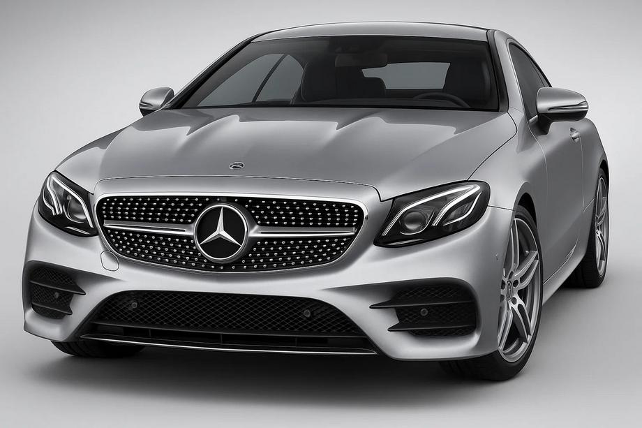 Mercedes E-class coupe C238 2016-2024 Front Grille Diamond Silver (for Avantgarde/AMG-Line/E43 AMG/E53 AMG 2016-2020) Image