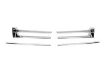 Volkswagen T5 2010-2015 Chrome Grille Covers (Omsa, 4 pcs, Stainless Steel) photo 2