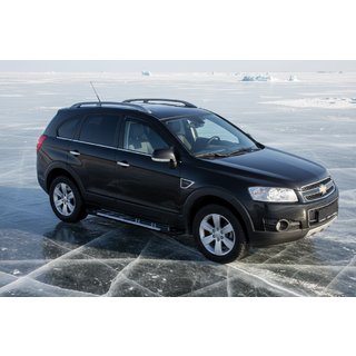 Side Steps Sunrise (2 pcs, Aluminum) Chevrolet Captiva 2006-2019 photo 1