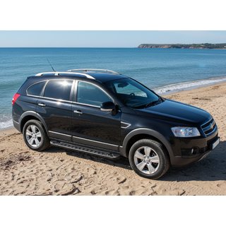 Side Steps RedLine Black (2 pcs, Aluminum) Chevrolet Captiva 2006-2019 photo 2
