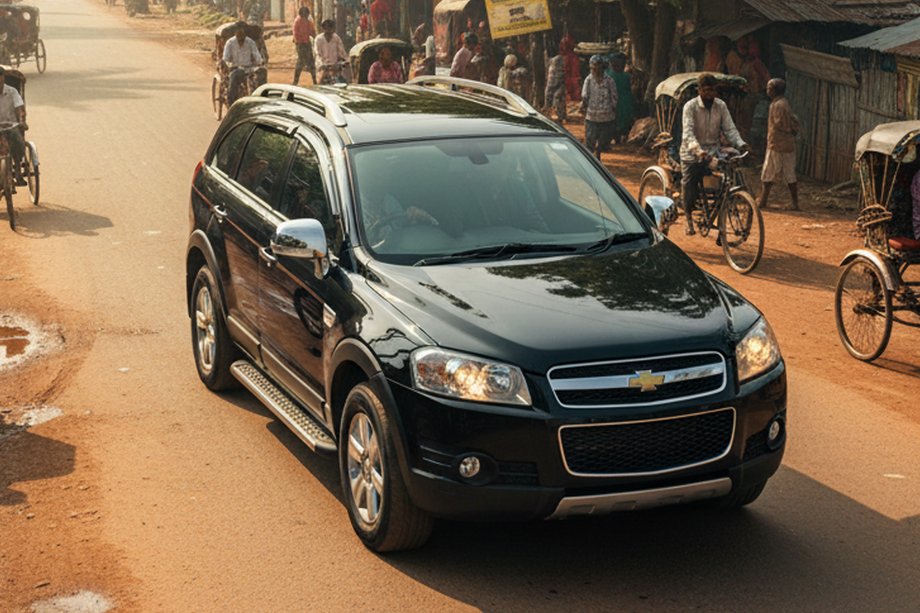 Chevrolet Captiva 2006-2019 Side Steps Maydos V1 (2 pcs, Aluminum & Stainless Steel) Image