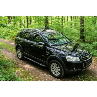 Side Steps Bosphorus Black (2 pcs, Aluminum) Chevrolet Captiva 2006-2019 photo 1