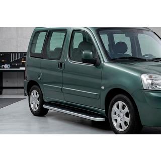Side Steps Tayga Grey (2 pcs, Aluminum) Peugeot Partner 1996-2008 photo 1