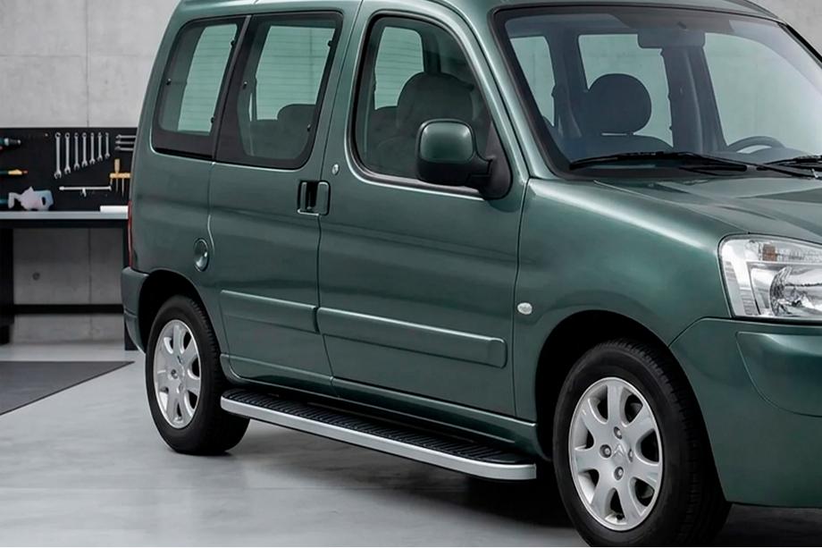 Peugeot Partner 1996-2008 Side Steps Tayga Grey (2 pcs, Aluminum) Image