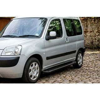 Side Steps Allmond Black (2 pcs, Aluminum) Peugeot Partner 1996-2008 photo 1
