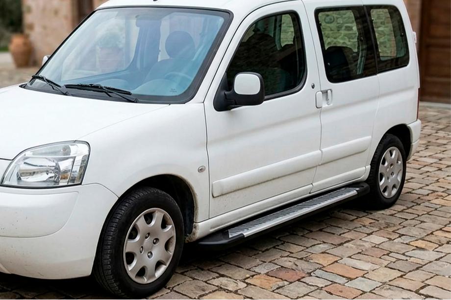 Peugeot Partner 1996-2008 Side Steps Line (2 pcs, Aluminum) Image