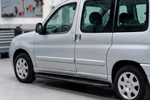Peugeot Partner 1996-2008 Side Steps Bosphorus Black (2 pcs, Aluminum) photo 1