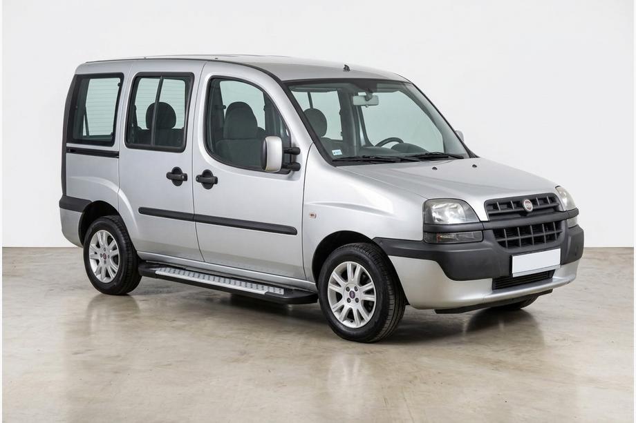 Fiat Doblo I 2001-2005 Side Steps Allmond Grey (2 pcs, Aluminum) Image