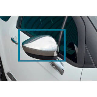 Mirror Covers (2 pcs, Stainless Steel) photo 2