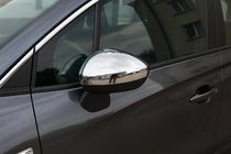Citroen DS-4 2010-2015 Mirror Covers (2 pcs, Stainless Steel) OmsaLine - Italian Stainless Steel photo 1