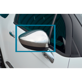 Mirror Covers (2 pcs, Stainless Steel) Citroen DS-5 2011-2015 photo 2