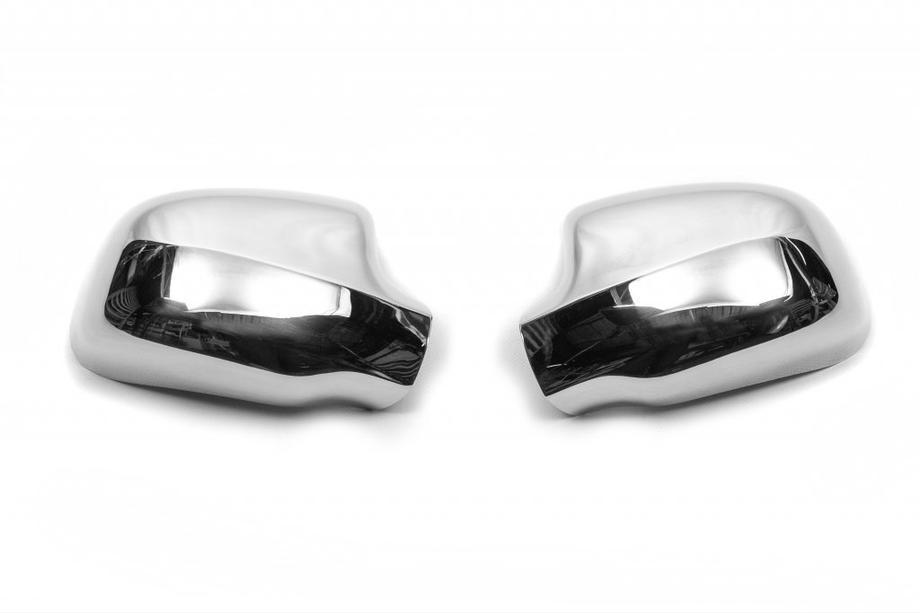 Dacia Logan MCV 2013-2020 Mirror Covers (2 pcs, Stainless Steel) Image