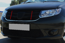 Dacia Logan MCV 2013-2020 Grille trim insert (1 pc, stainless steel) photo 1