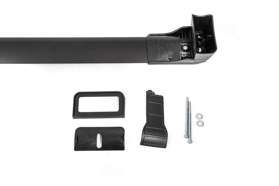Opel Vivaro 2019- Roof rack for fixed points lockable Wingbar V3 (2 pcs) Grey Photo 6