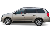 Renault Logan MCV 2013-2022 Window Trim Stainless Steel (4 pcs) photo 1