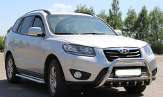 Hyundai Santa Fe 2 2006-2012 Bull Bar WT003 (Stainless Steel) photo 2