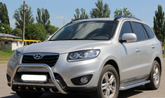 Hyundai Santa Fe 2 2006-2012 Bull Bar WT003 (Stainless Steel) photo 4