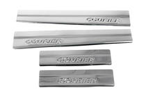 Ford Courier 2014-2023 Door Sill Protectors OmsaLine (4 pcs, Stainless Steel) photo 7