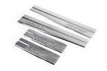 Ford Courier 2014-2023 Door Sill Protectors OmsaLine (4 pcs, Stainless Steel) photo 8