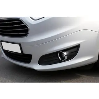 Fog light covers (2014-2018, 2 pcs, stainless steel) photo 2