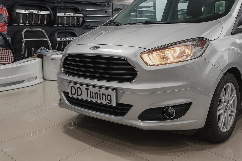Ford Courier 2014-2023 Fog light covers (2014-2018, 2 pcs, stainless steel) Image