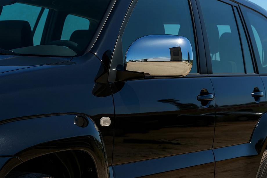 Lexus GX470 2002-2009 Mirror Covers (2 pcs, Stainless Steel) Image