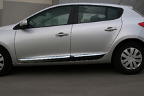 Renault Megane III 2009-2016 Door Mouldings Stainless Steel (HB, 4 pcs) photo 1