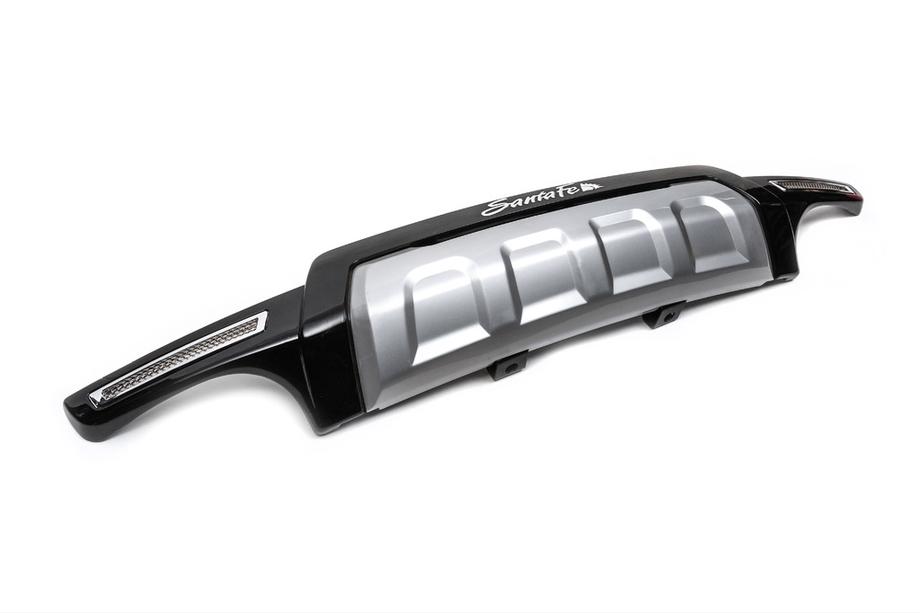 Hyundai Santa Fe 2 2006-2012 Rear Bumper Protector R007 (Plastic) Image