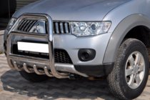 Mitsubishi L200 2006-2015 Bull Bar QT007 (Stainless Steel) photo 2