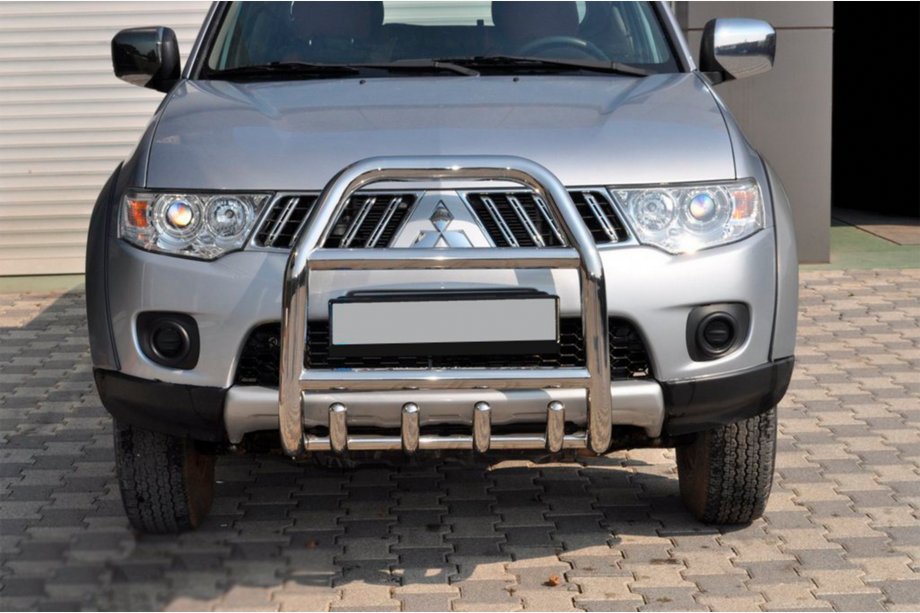 Mitsubishi L200 2006-2015 Bull Bar QT007 (Stainless Steel) Image