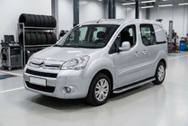 Citroen Berlingo 2008-2018 Side Steps Maydos V1 (2 pcs, Aluminum & Stainless Steel) photo 1