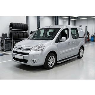 Side Steps Maydos V1 (2 pcs, Aluminum & Stainless Steel) Citroen Berlingo 2008-2018 photo 1