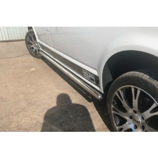 Side Bars (2 pcs, Stainless Steel) Volkswagen T5 Transporter 2003-2010 photo 1