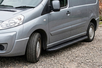 Fiat Scudo 2007-2015 Side Steps Bosphorus Black (2 pcs, Aluminum) photo 1