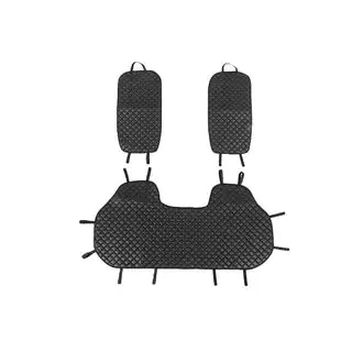 Rear Seat Covers ECO (Set, Black with Black Stitching) photo 1