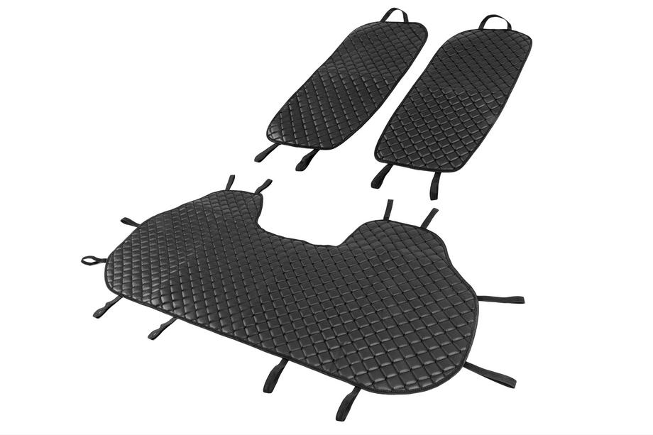 Rear Seat Covers ECO (Set, Black with Black Stitching) Photo 2